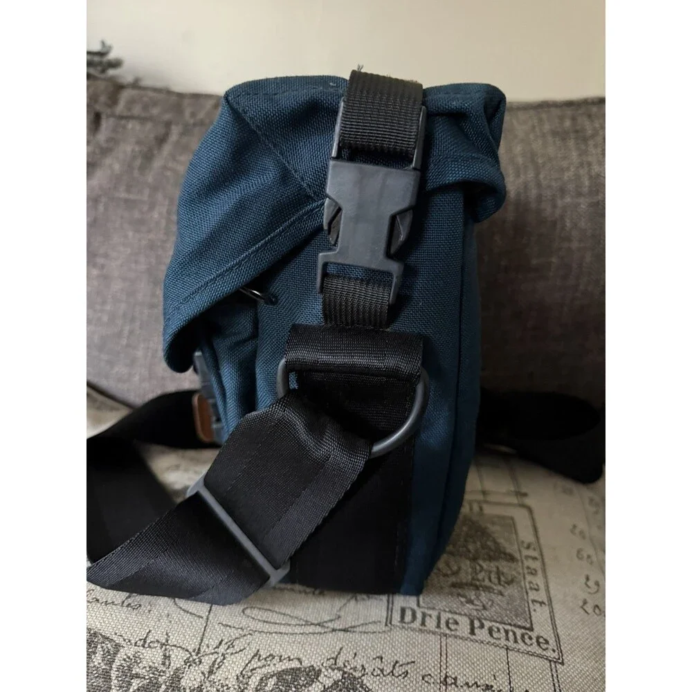 Vintage 80s LL Bean Camera Bag Fanny Pack Crossbody Blue Nylon Freeport ME